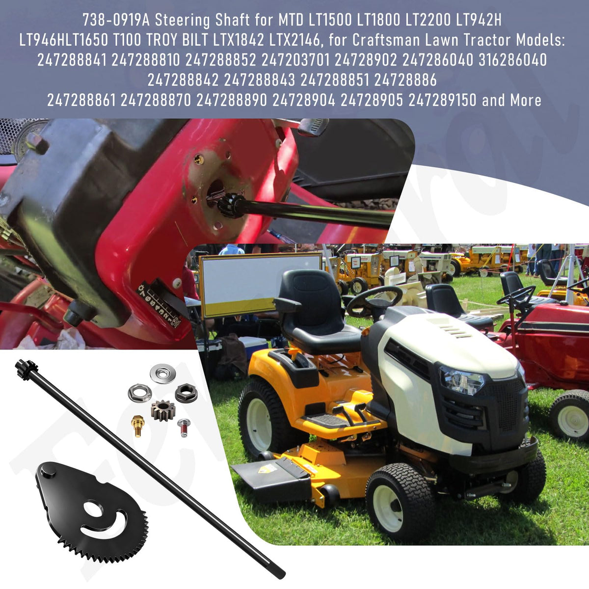 Fennoral kit includes all parts shown for complete steering repair