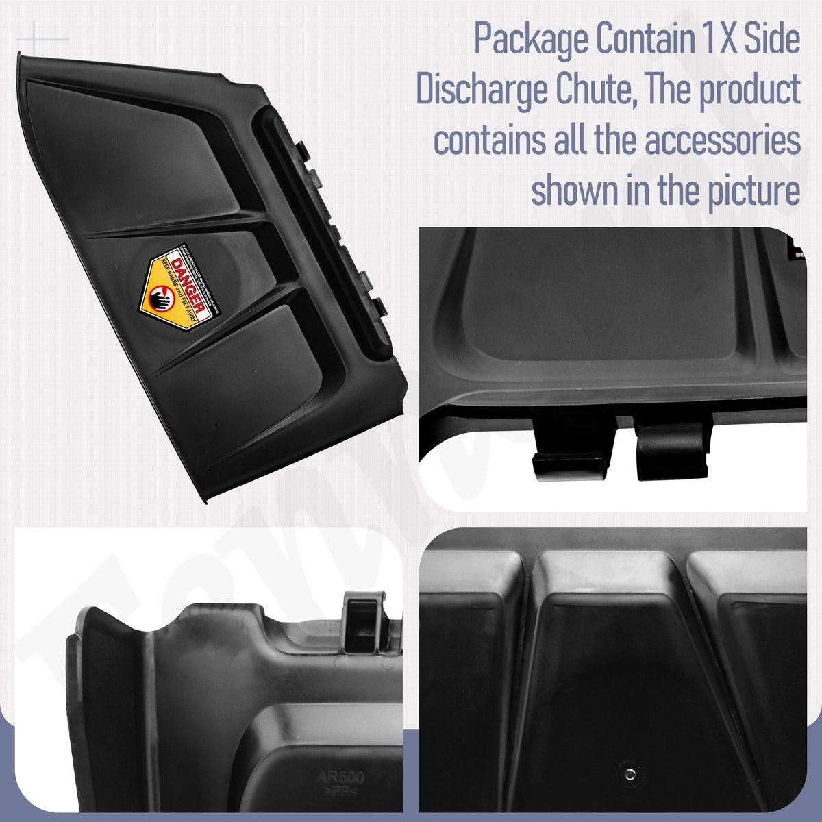 Fennoral chute made from high-quality materials ensures durability