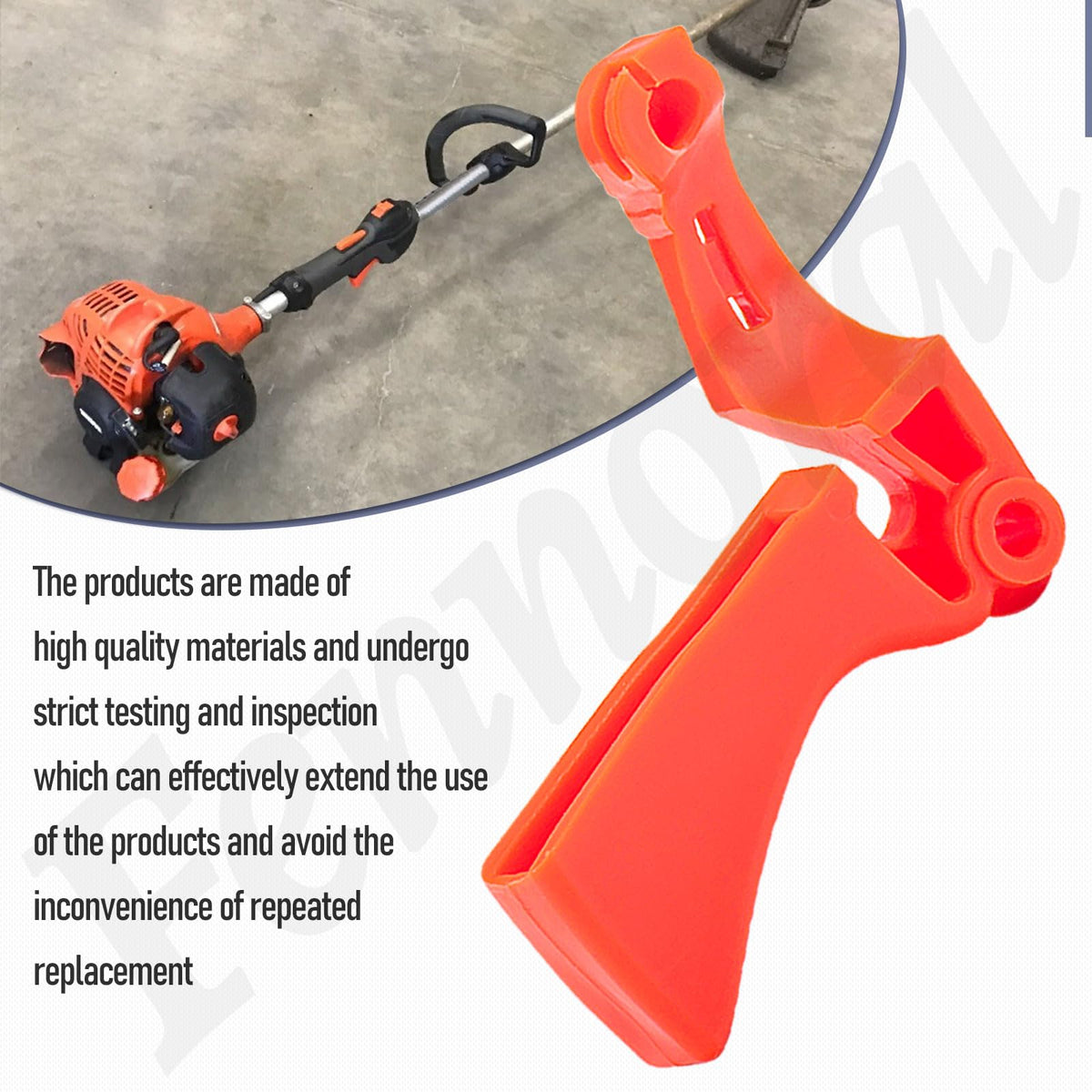 Fennoral throttle triggers installed on Echo PAS-280 for reliable operation