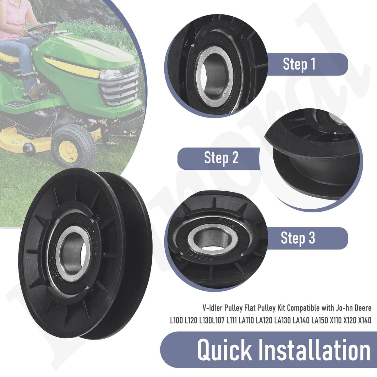 Fennoral v-idler pulley kit materials ensure high quality and extended use.
