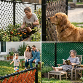 Fenpro airflow-preserving screen keeps air moving around the fence
