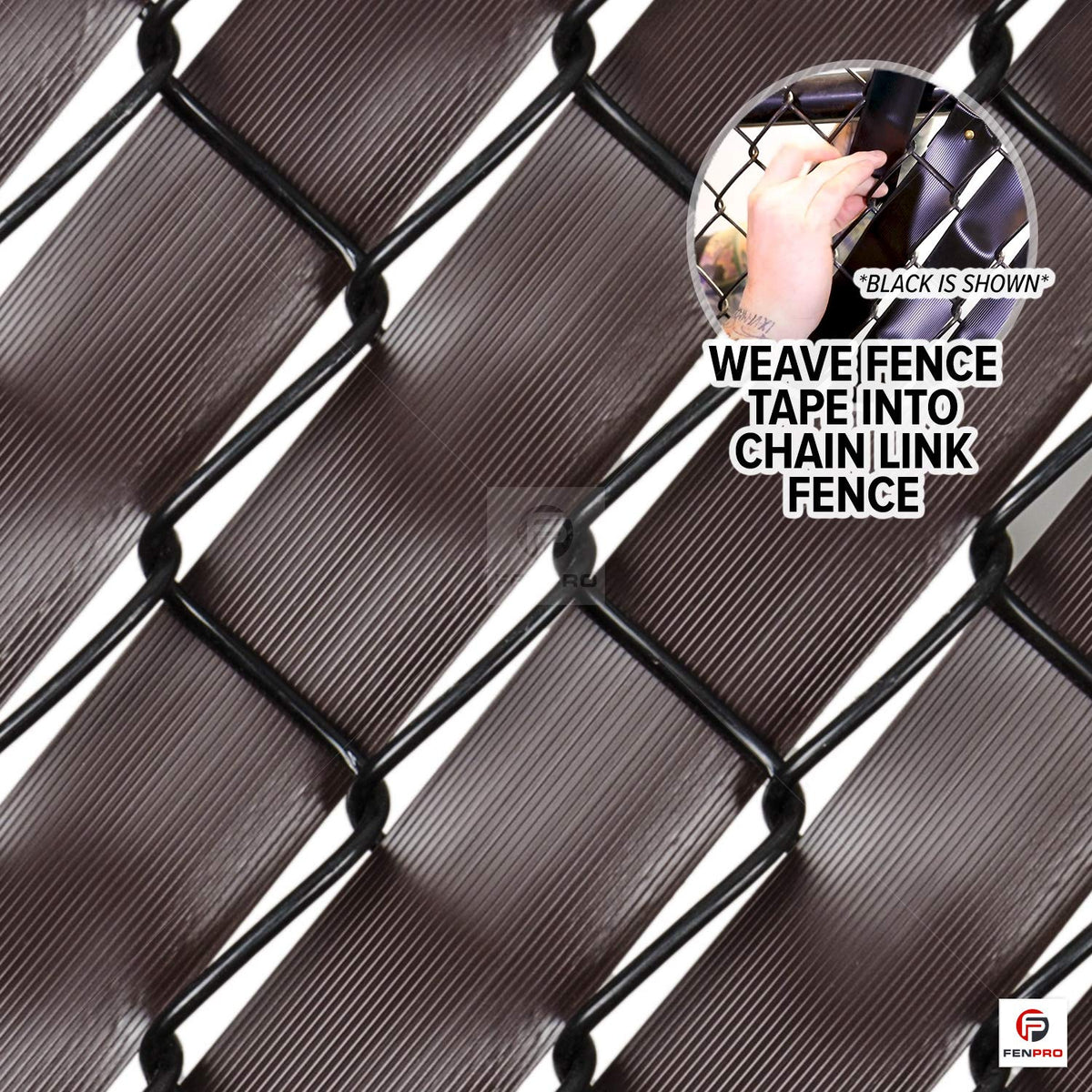 Fenpro outdoor garden privacy screen in brown, enhancing yard seclusion