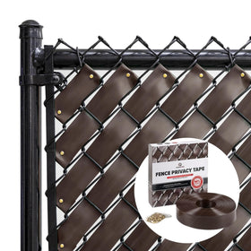Fenpro stylish brown backyard fence look with chocolate tone
