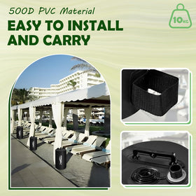 FENRUNXU 500D PVC construction resists cracking for long-lasting use.