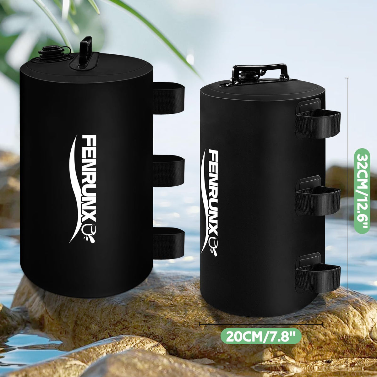 FENRUNXU weighted bags are easy to fill and deploy for outdoor events.