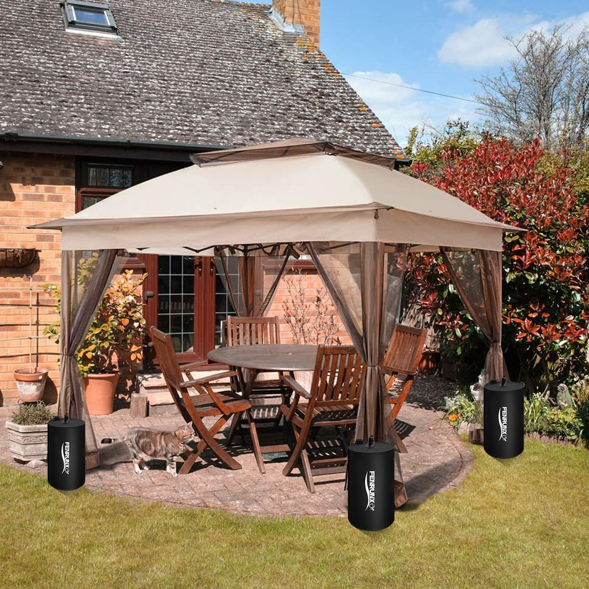 FENRUNXU versatile weights suit tents, gazebos, and carports.