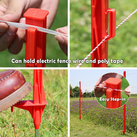 FENSMILE heavy-duty spike end enables easy installation on hard soil.