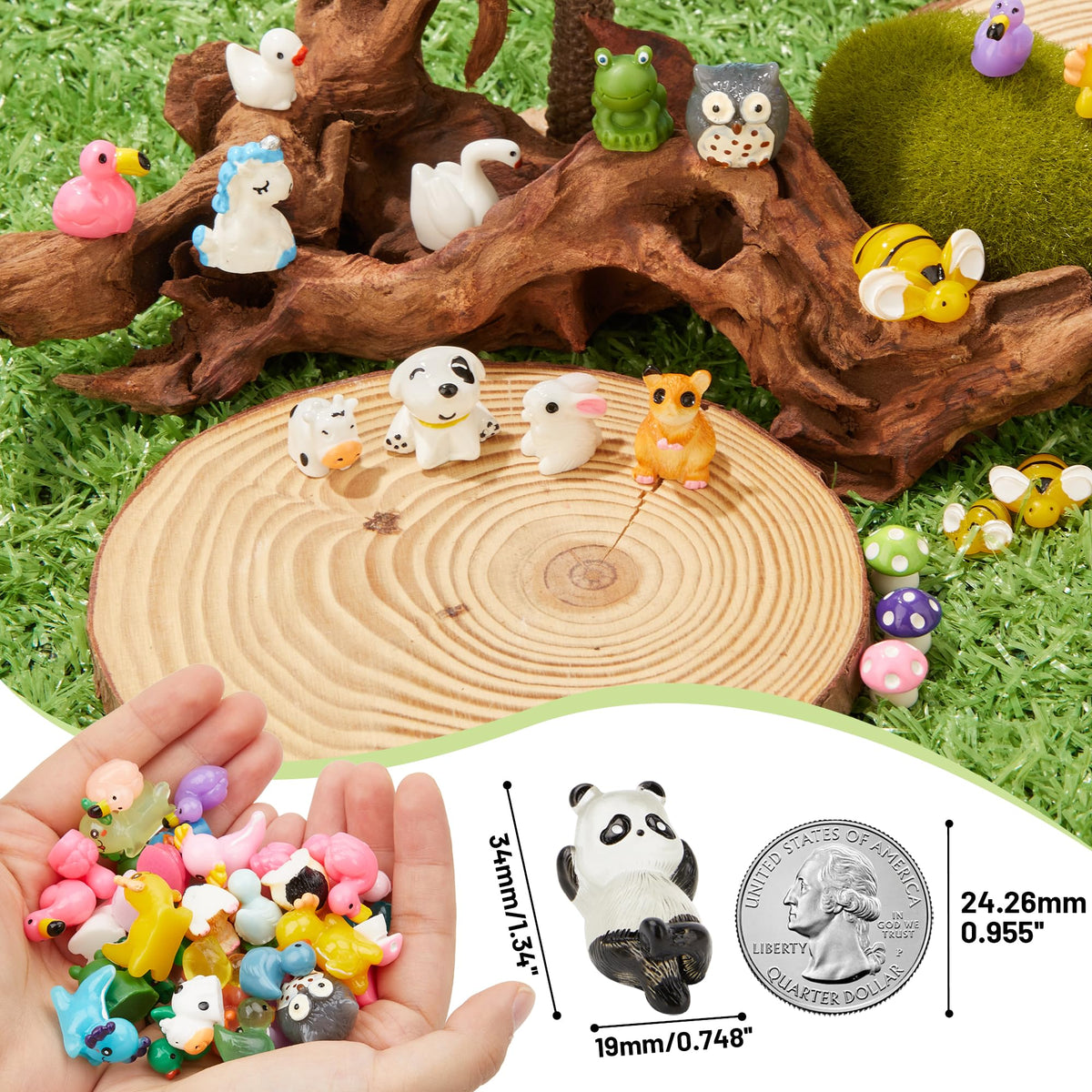 Fensong resin animals close-up details highlight crisp textures for displays.