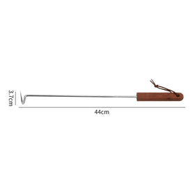 Fenteer BBQ Meat Turner Hook compact design maximizes kitchen space.