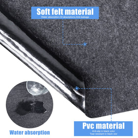 Fenxam hot tub mat folded for compact outdoor storage.