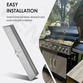 FENXDN 62765 heat shield easy installation on Weber Genesis