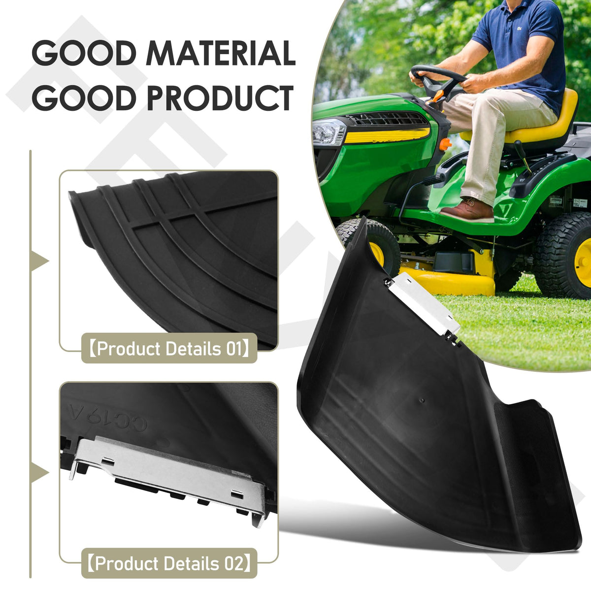 FENXDN durable ABS plastic construction protecting the mower deck
