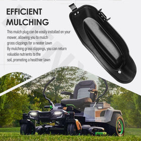 FENXDN AMP4200 in-action mulching clippings for a tidy lawn