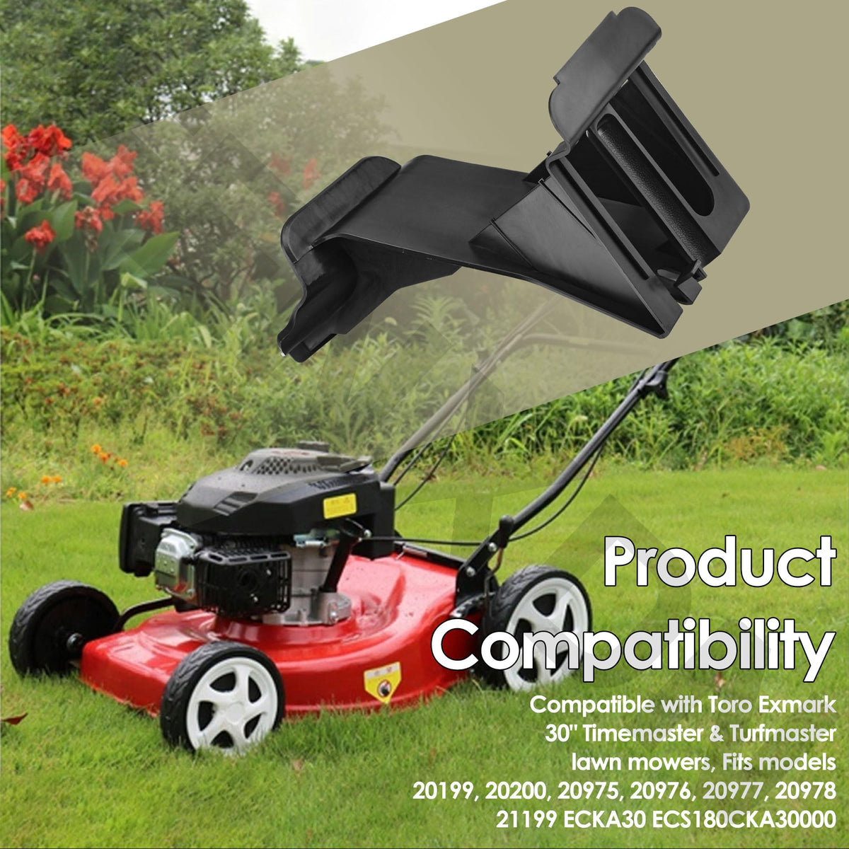 FENXDN compatibility covers Toro Ex-Mark 30in Timemaster models 20199–21199.