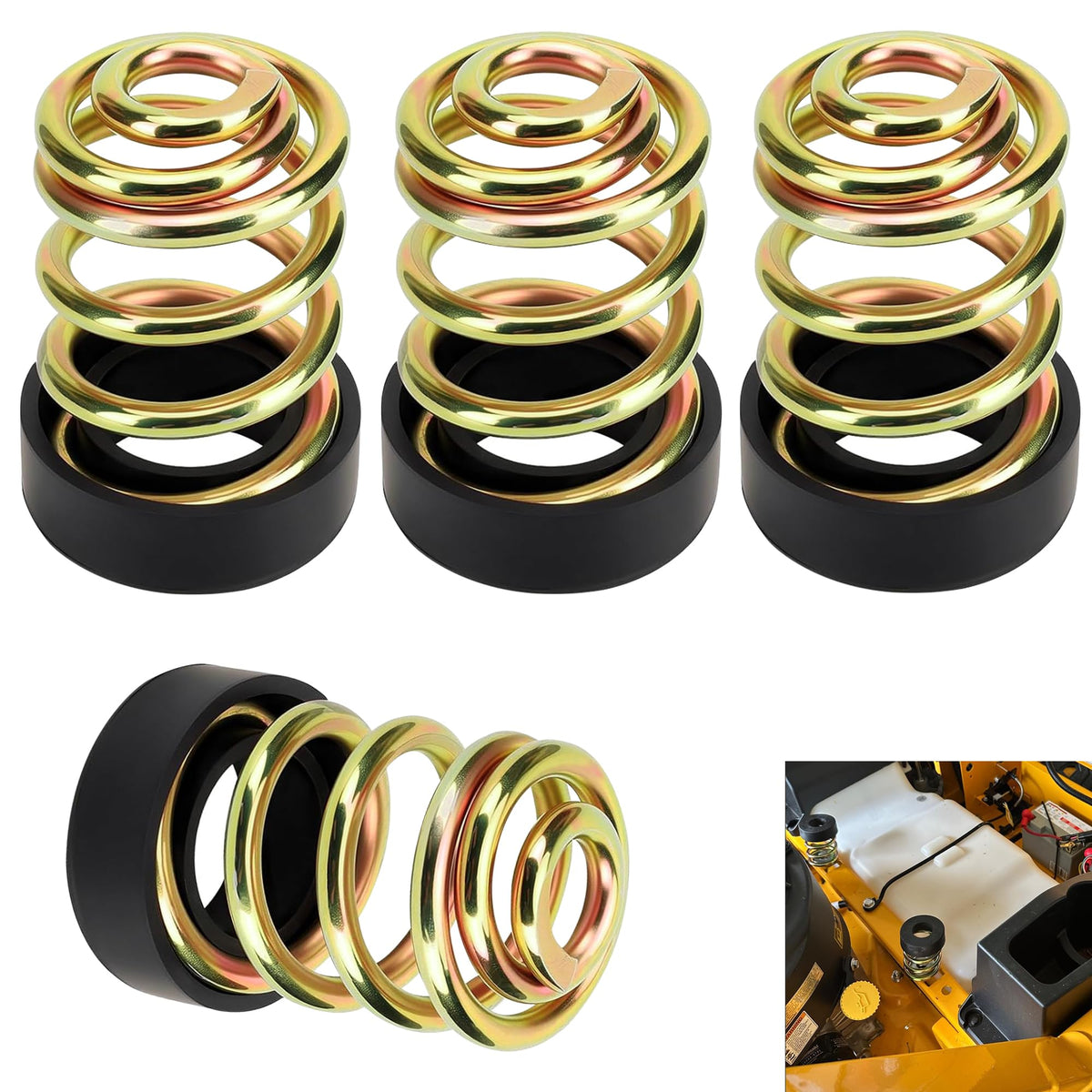 FENXDN compression seat springs 4-pack for a smoother ride on uneven terrain
