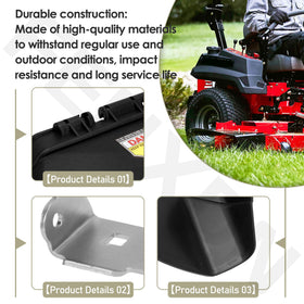 FENXDN deck-deflector heavy-duty guard withstands impacts during mowing
