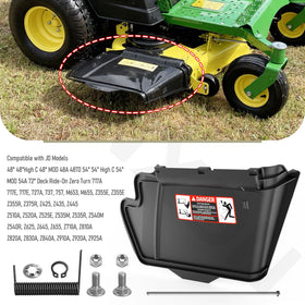 FENXDN grass clippings dispersal across the lawn with the chute