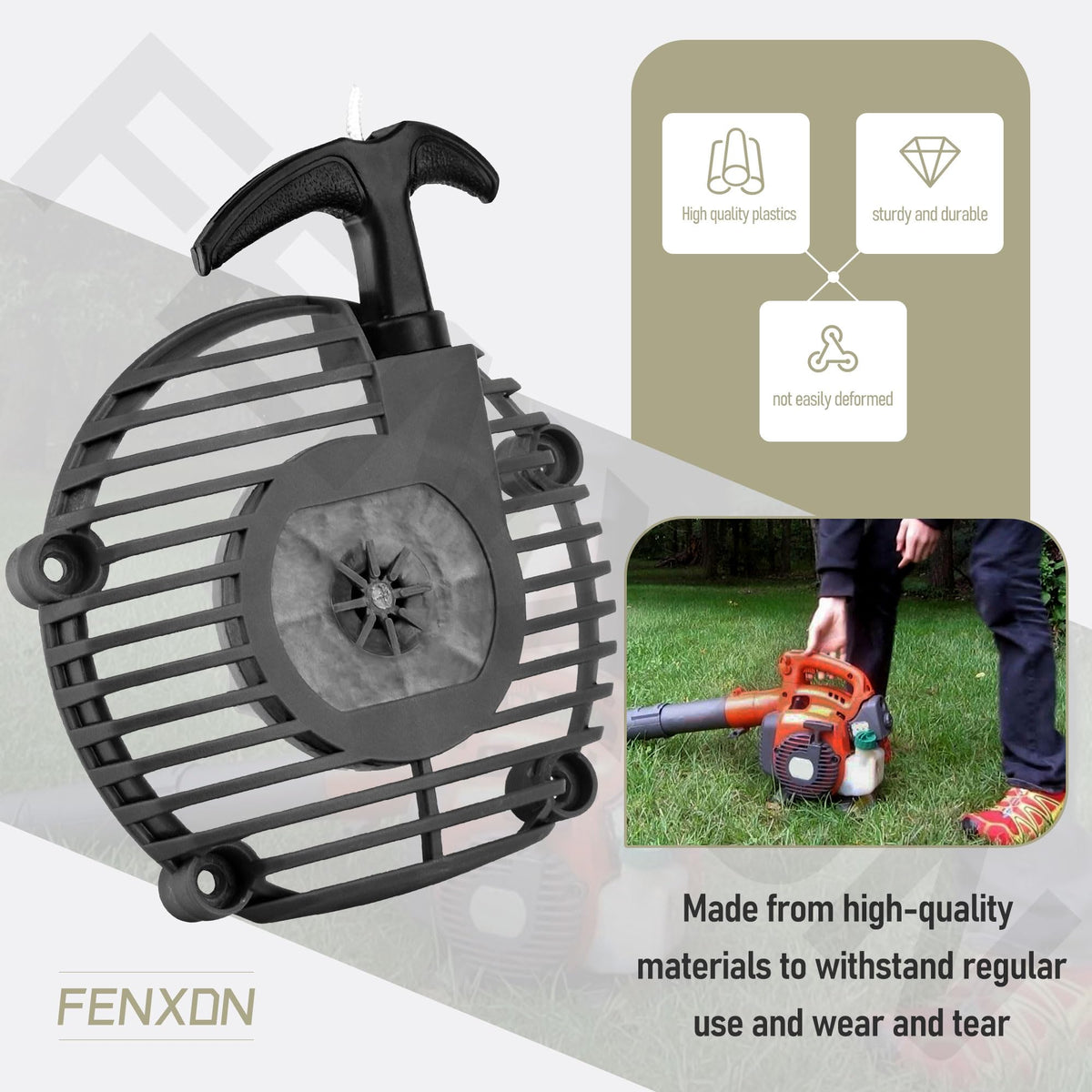 FENXDN recoil starter housing for 35874122 model, dependable replacement for starting reliability