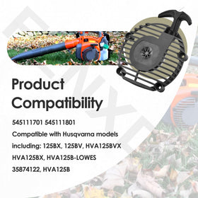 FENXDN recoil starter housing for Husqvarna HVA125BX, reliable starting component