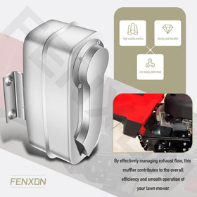 FENXDN efficient exhaust design improves engine efficiency during yard work
