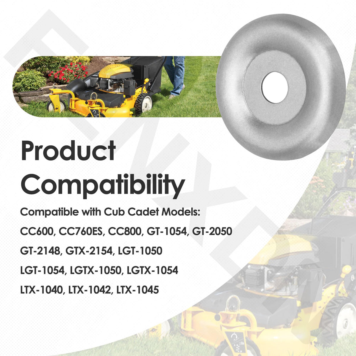 FENXDN Pro-Z EFI deck idler cap supports efficient mowing