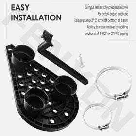 FENXDN 10-2421 pump stand for Zoeller 130-140 Series supports adjustable intake height