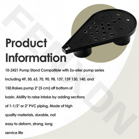 FENXDN 10-2421 pump stand for Zoeller 137-139 Series ensures stable placement