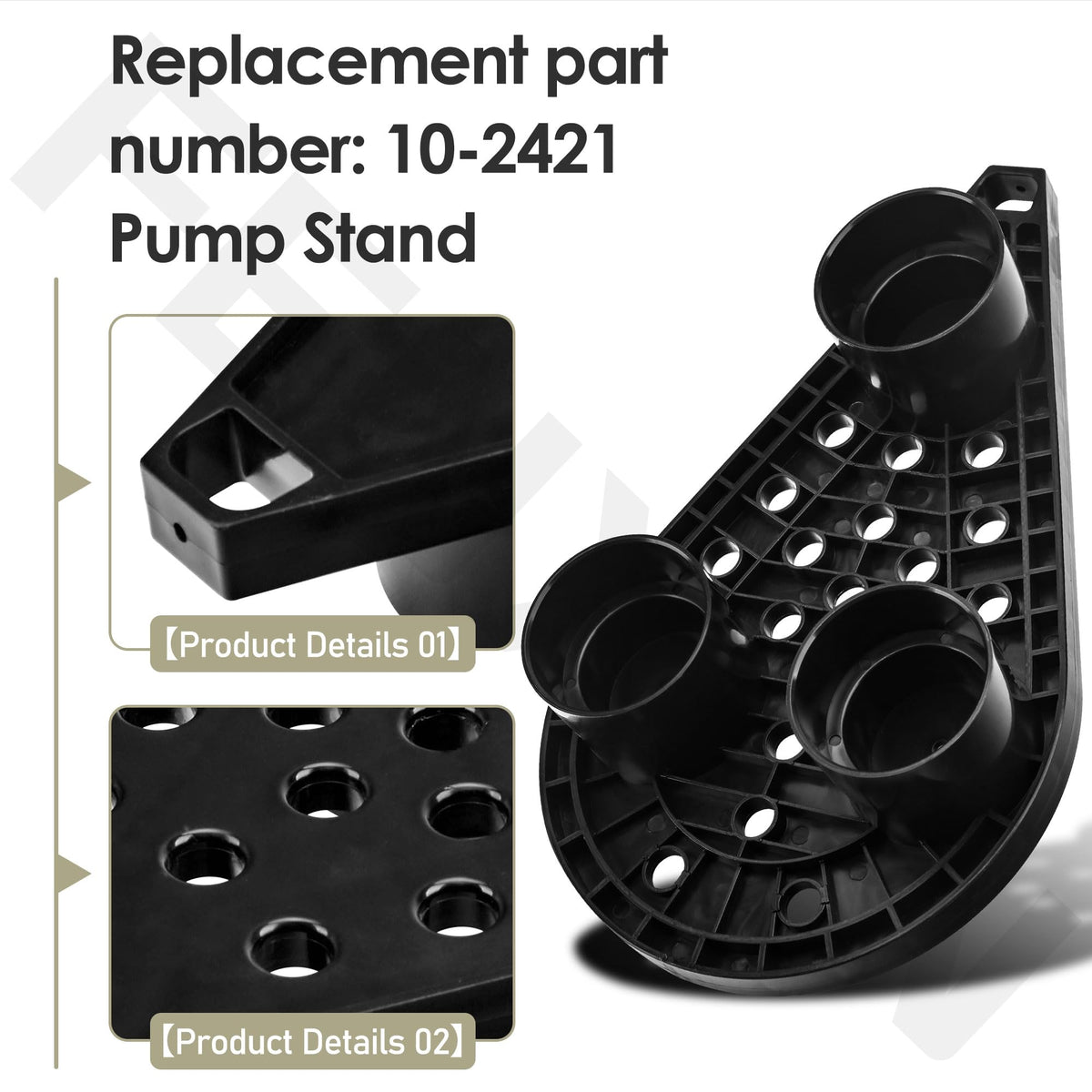 FENXDN 10-2421 pump stand for Zoeller 90-98 Series keeps pump 2 inches above basin
