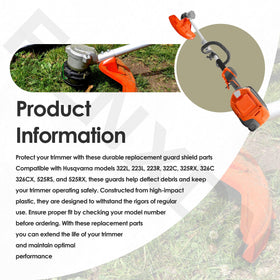 FENXDN trimmer guard shield for Husqvarna 322C provides reliable debris protection