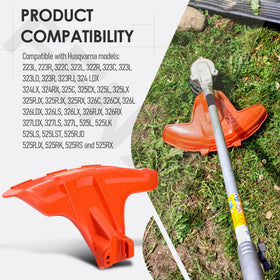 FENXDN trimmer guard shield for Husqvarna 325RX enhances safety and equipment longevity