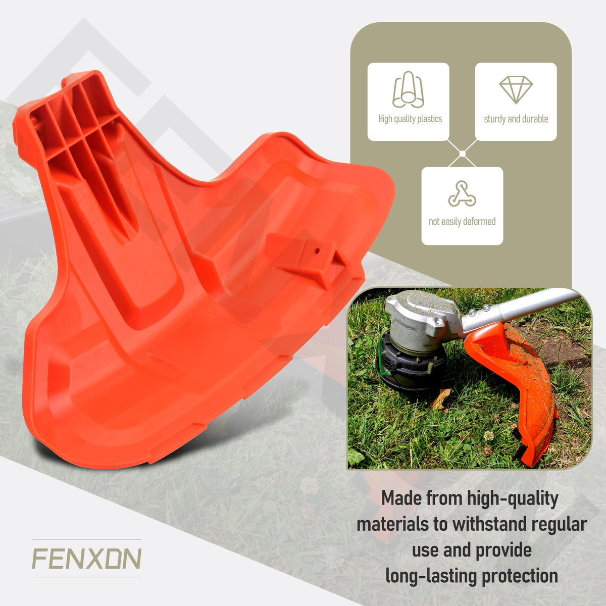 FENXDN trimmer guard shield for Husqvarna 326C extends trimmer service life