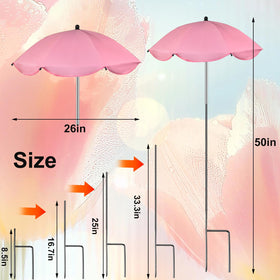 Feoang canopy and four lengths allow flexible, stable setup.