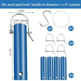 Feoang key chain loop helps group holders for easy repositioning.