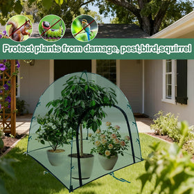 Feoang large mesh cover provides breathable protection for vegetables.