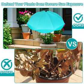 Feoang plant shade umbrella showing a 50-inch pole for garden setups.