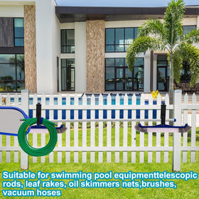 Feoang pool accessory holders sized 1.2in fit standard handles and rakes.