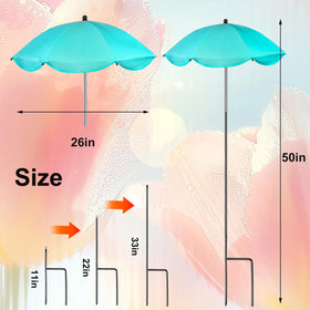 Feoang triple-length pole system enables flexible height adjustments.