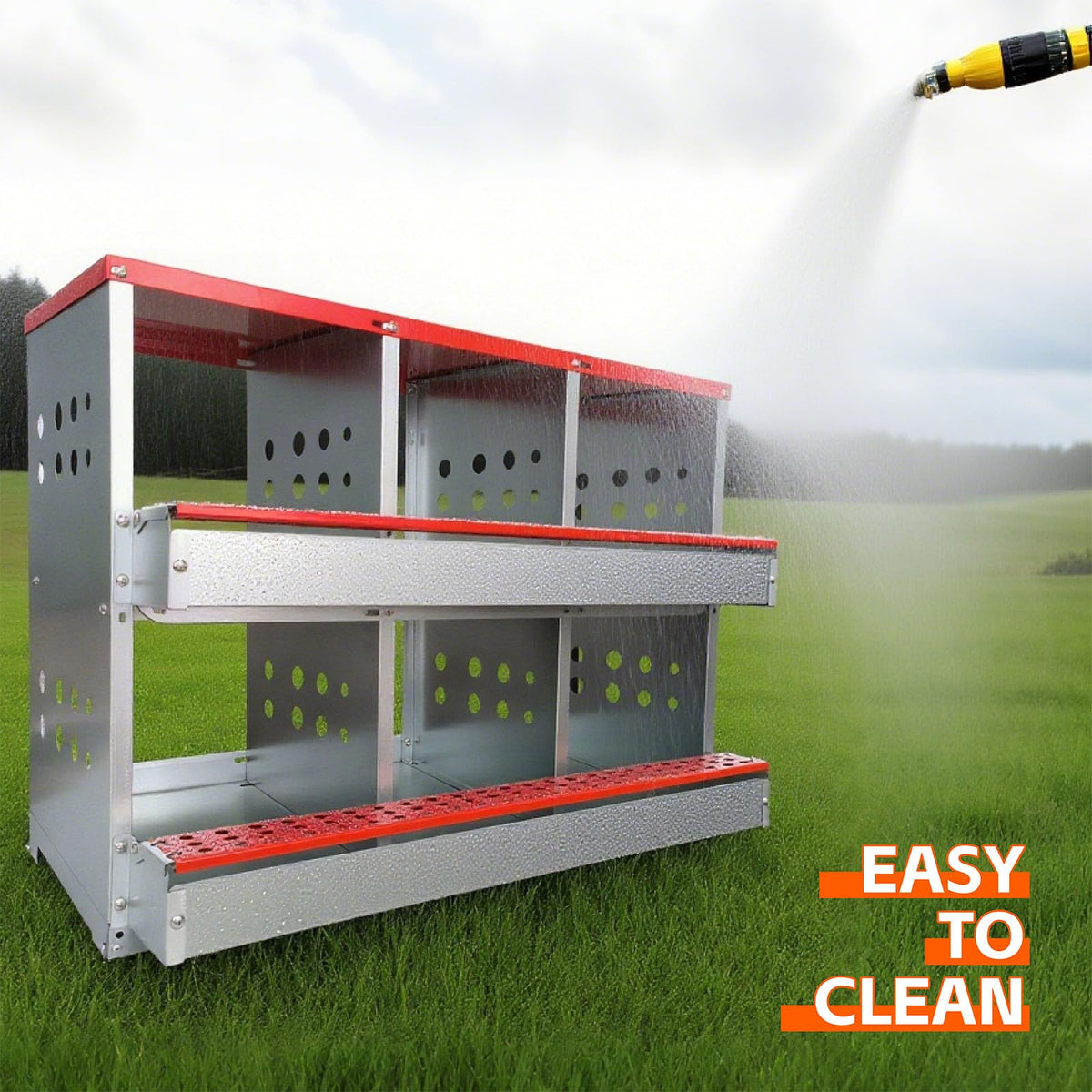 FEOKUMO coop-friendly footprint for small to medium flocks.