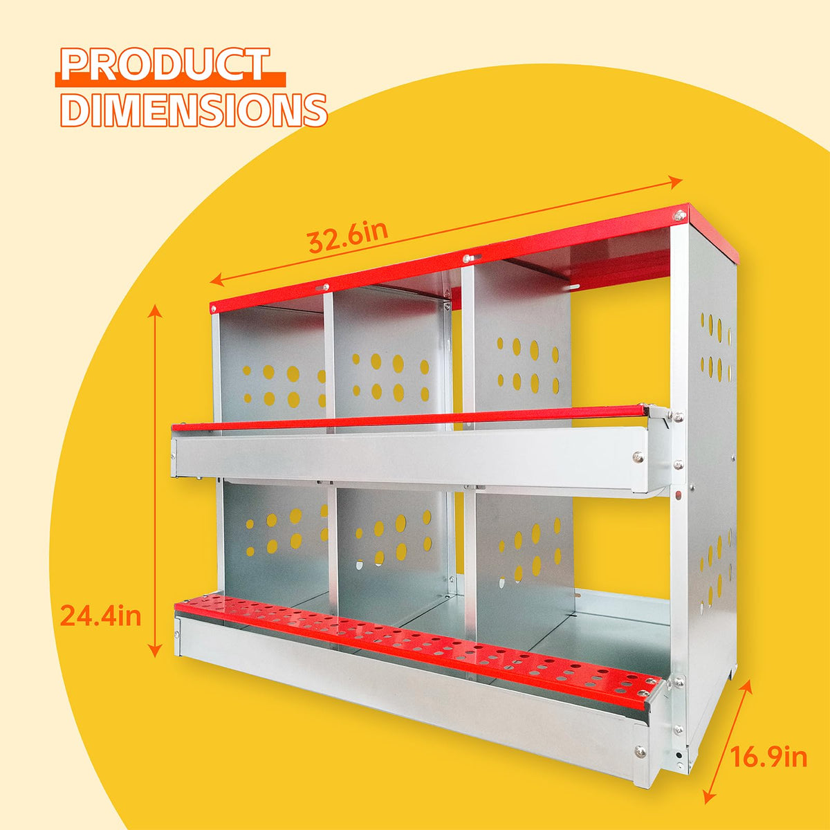 FEOKUMO perches and top lid included for easy access and secure storage.