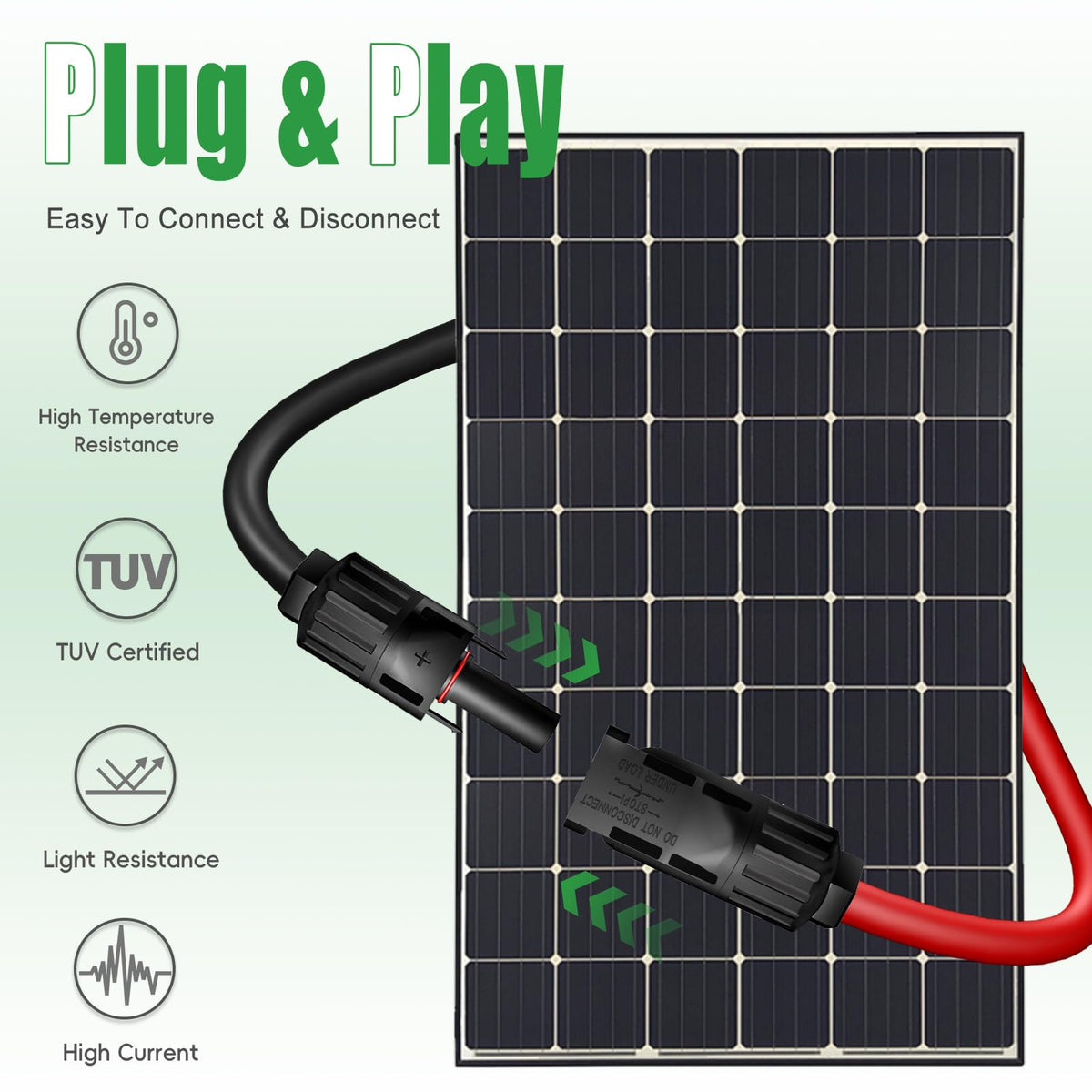 Feotech 10AWG tinned copper solar wire delivers low resistance for reliable panel connections