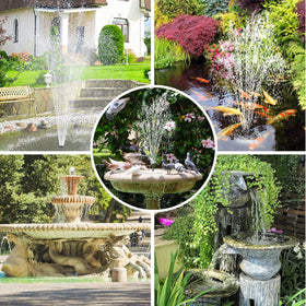 FEOXSHAL 190 GPH flow creates visible movement in your water feature.