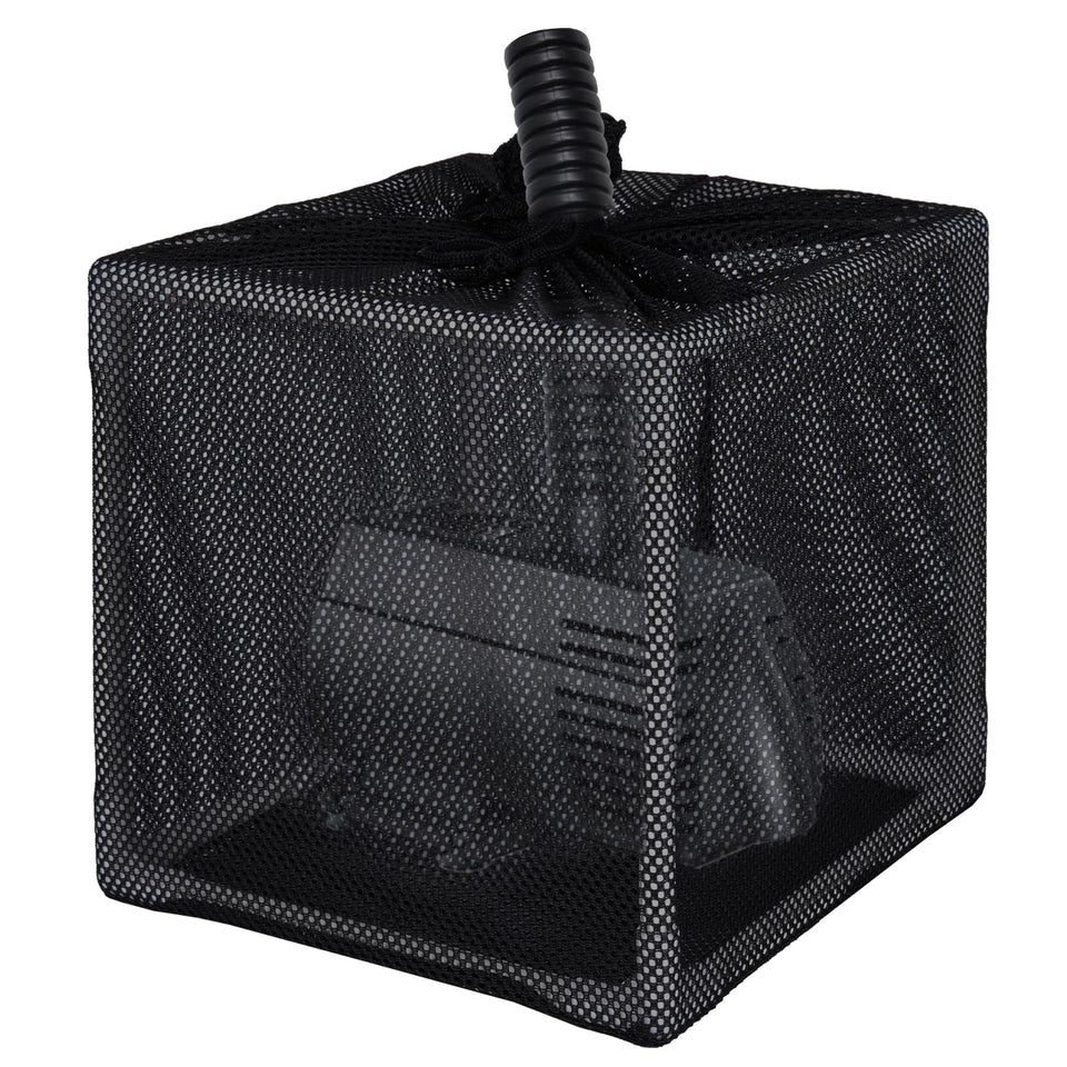 FEOXSHAL pond filter box close-up showing anti-clogging mesh for consistent water flow.