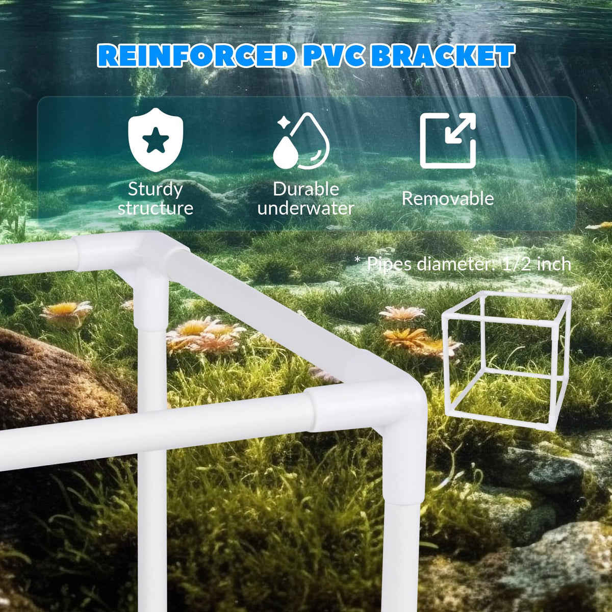 FEOXSHAL Pond Filter Box high flow design supports steady pond circulation.