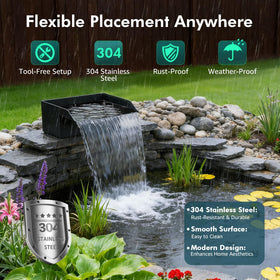 FEOXSHAL 10ft corrugated tubing for flexible, leak-resistant outdoor installation.