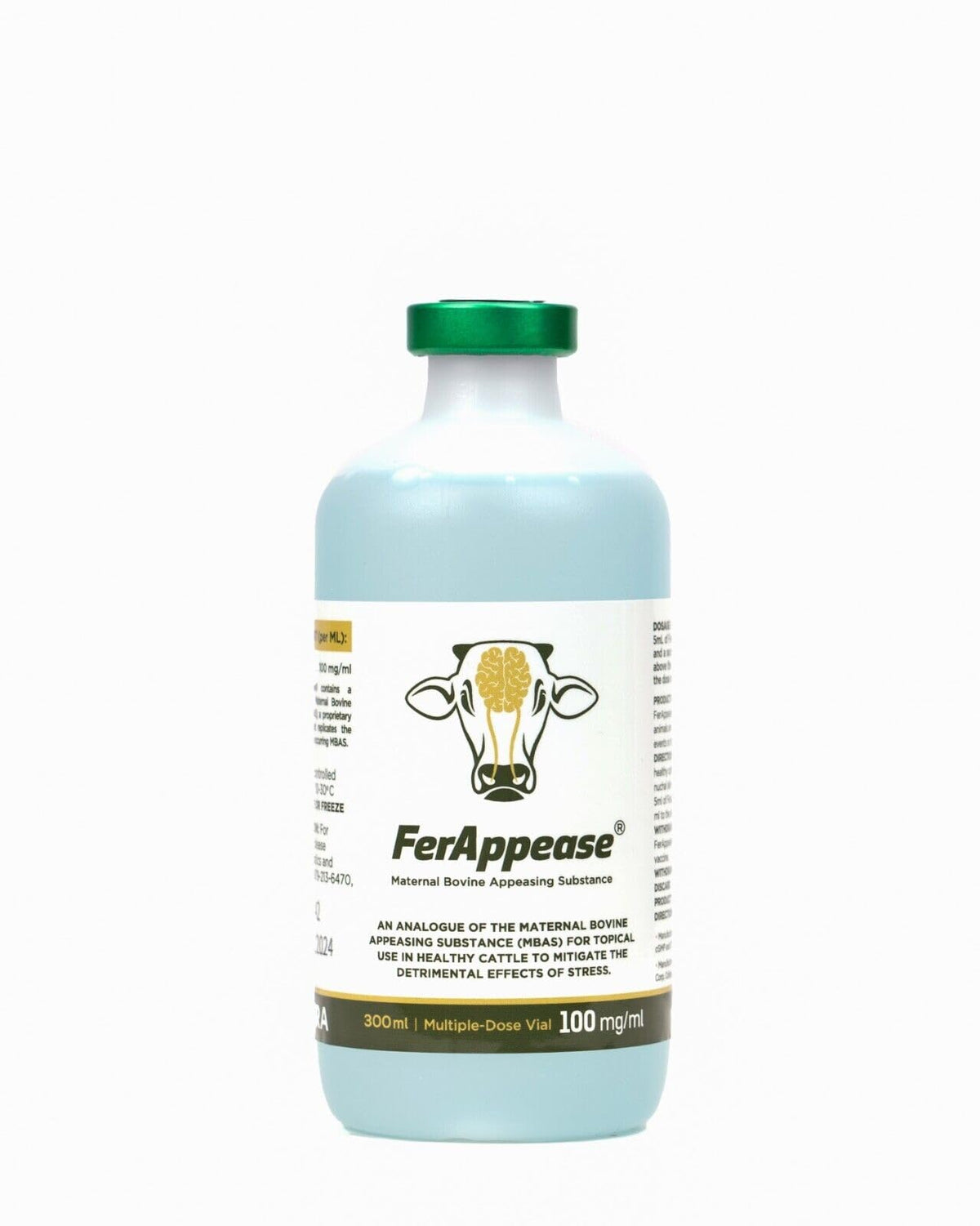 FerAppease bottle front view highlighting the compact 300ml package.