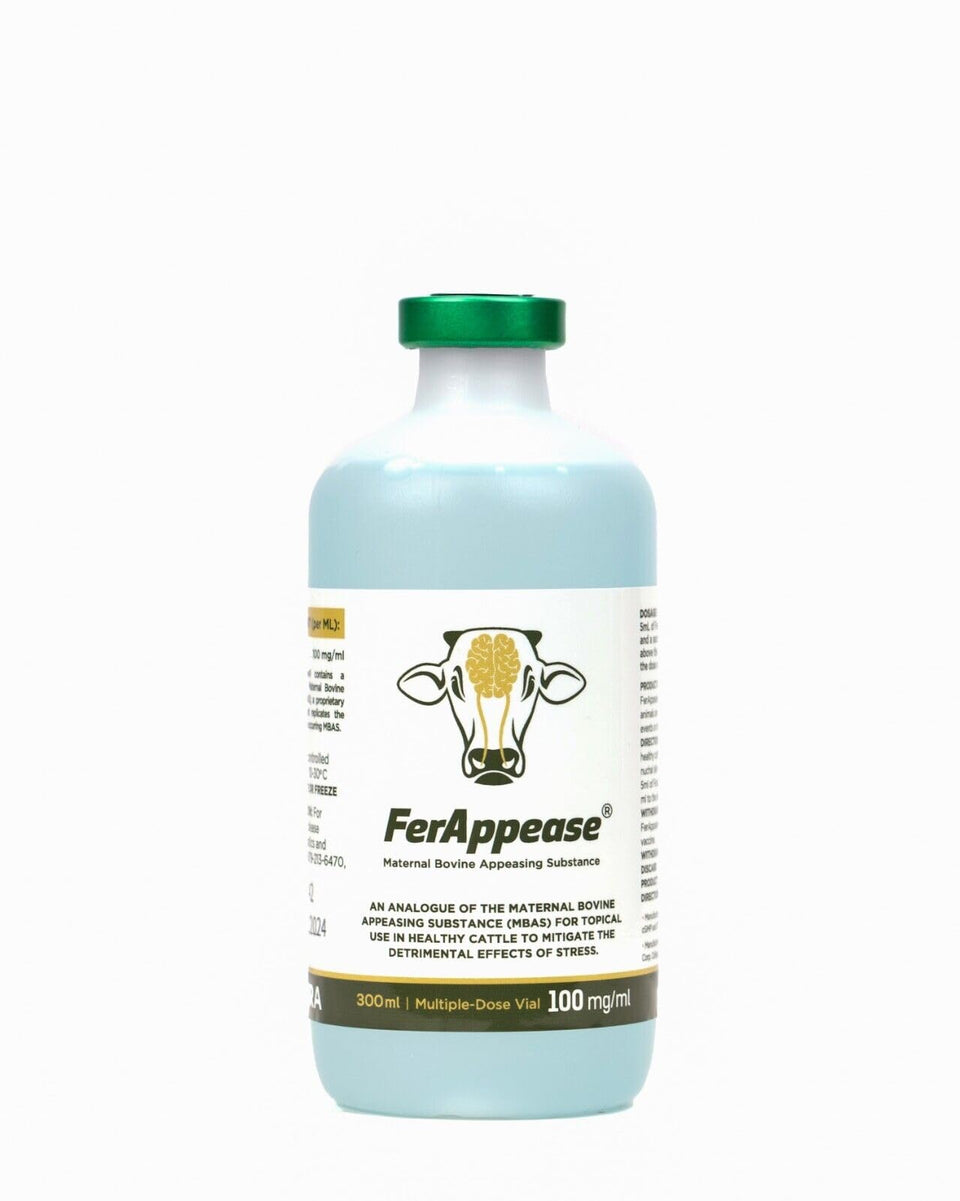 FerAppease bottle front view highlighting the compact 300ml package.