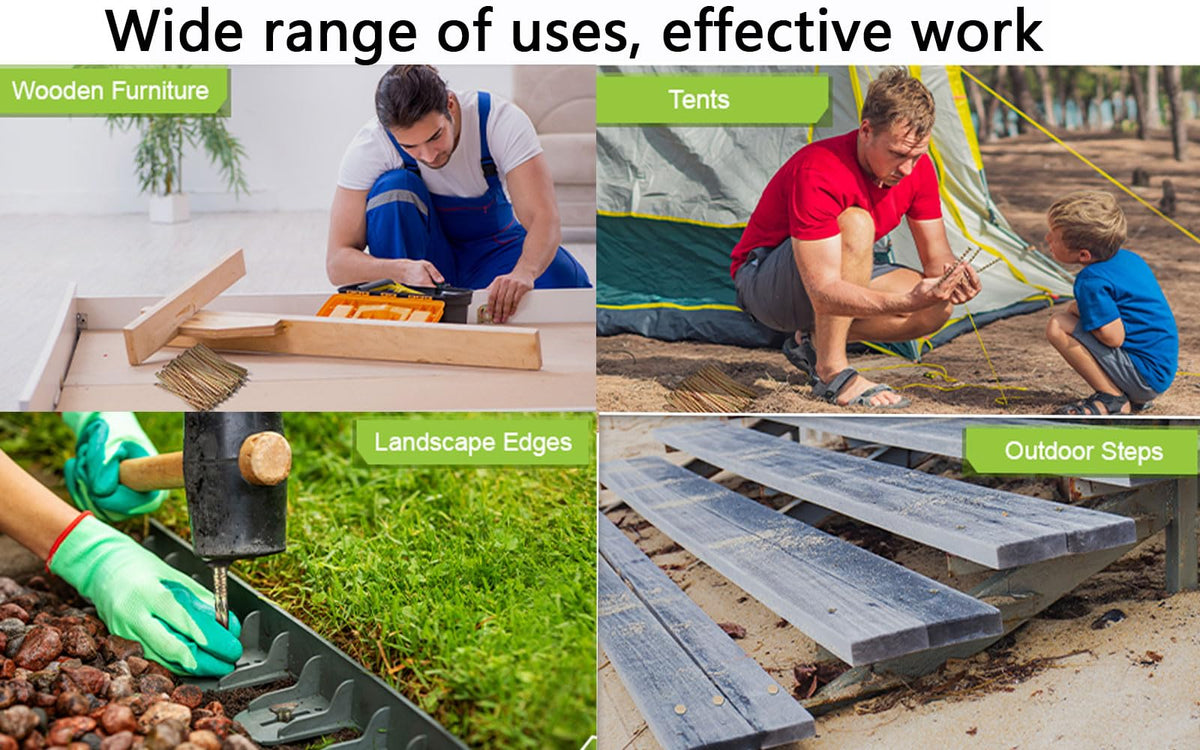 Fercery galvanized stakes suited for carpentry and DIY projects