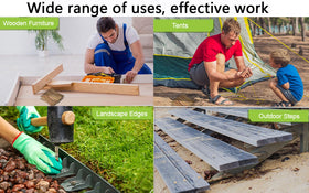 Fercery galvanized stakes suited for carpentry and DIY projects