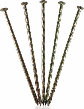 Fercery 12 inch galvanized spiral spike anchors turf edging for durable outdoor use