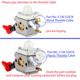Ferilter C1M-S207A carburetor shown with gaskets for easy installation